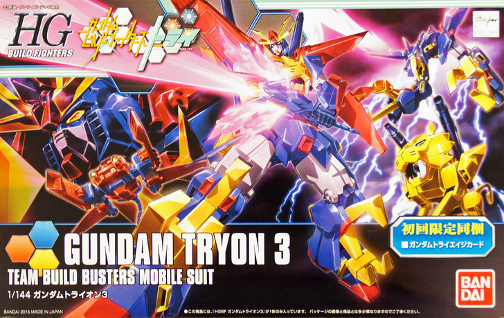 Bandai HG Build Fighters 038 Gundam Gundam TRYON 3 1/144 Scale Kit (4573102587978)