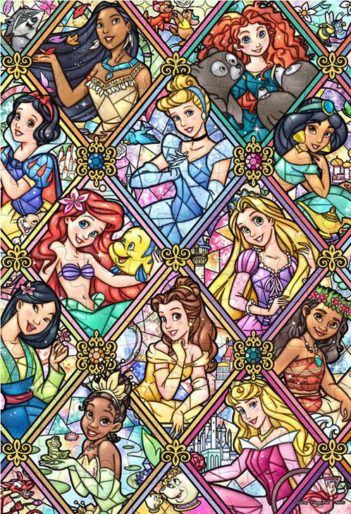 Tenyo DK96-369 Jigsaw Puzzle Disney Princesses (96 Pieces) Child Puzzle