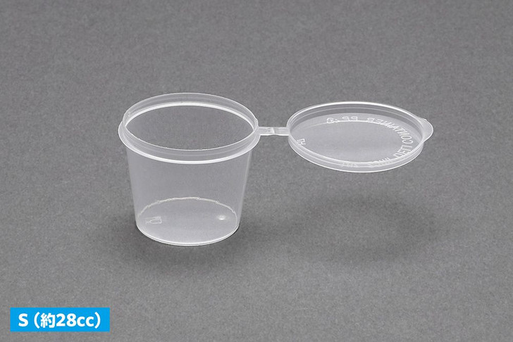 Wave Lidded Plastic Paint Cup (S) 12pcs