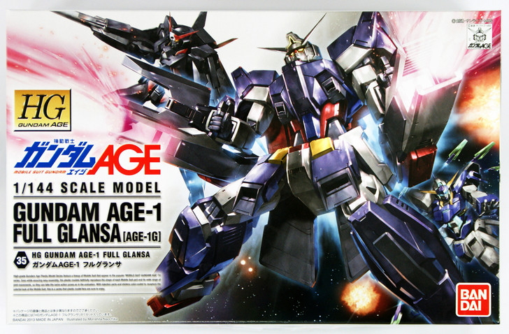 Bandai Gundam HG AGE-35 AGE-1 Full Glansa (Age-1G)1/144 Scale Kit (4573102573902)