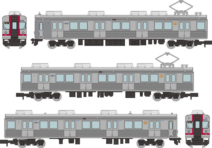 Tomytec Izukyu Series 8000 (TA-7 Configuration/Event Painting) 3 Cars Set C (N scale)