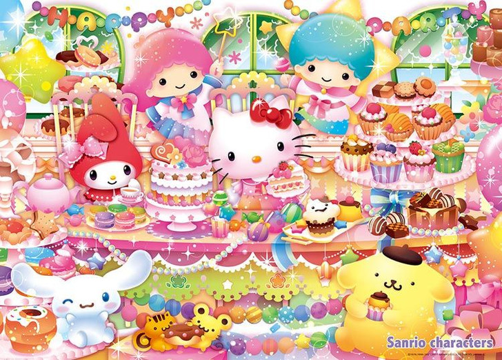 Jigsaw Puzzle Hello Kitty and Sanrio Characters Happy Sweets Party