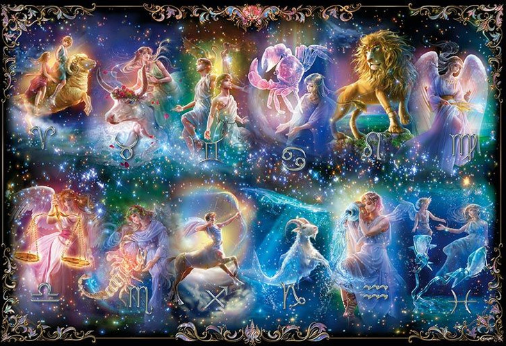 Beverly M81-616 Jigsaw Puzzle The Twelve Zodiac Signs (1000 S-Pieces)