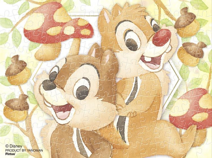 Yanoman 2301-38 Jigsaw Puzzle Disney Chip and Dale Two Friends (150 S-Pieces)