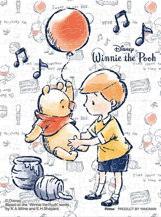 Yanoman 2301-39 Jigsaw Puzzle Disney Winnie the Pooh Spending Time Together (150 S-Pieces)