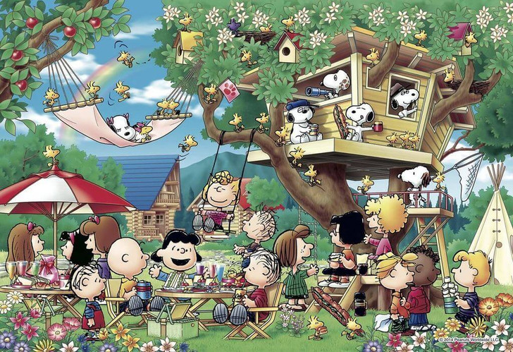 Apollo-sha Jigsaw Puzzle 48-747 Peanuts Snoopy Tree House (300 Pieces) (4905096487475)