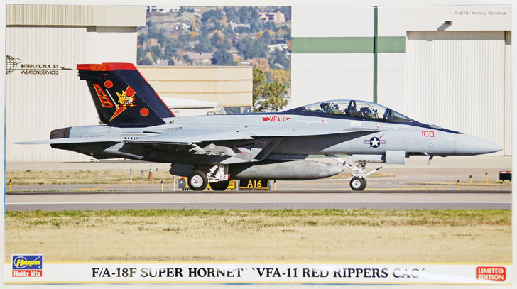 Hasegawa 02160 F/A-18F Super Hornet VFA-11 Red Rippers Cag 1/72 Scale Kit (4967834021600)