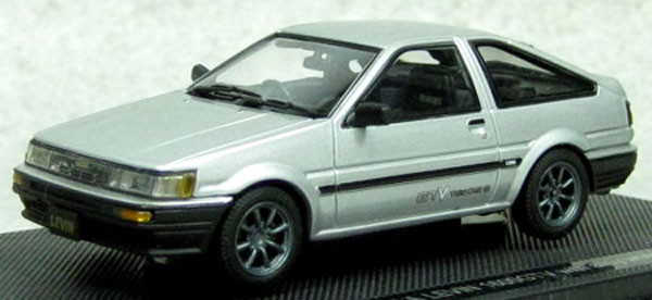 Ebbro 45186 Corolla Levin 1600 GTV with alloy wheel Silver 1/43 Scale