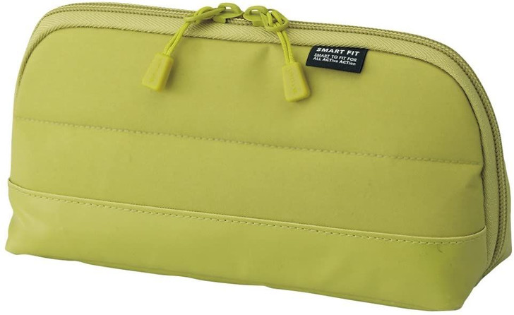 LIHIT LAB. Smart Fit Actact Wide Open Pen Case (Yellow green)