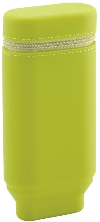 LIHIT LAB. Smart Fit Actact Stand Pen Case Oval Type (Yellow green)