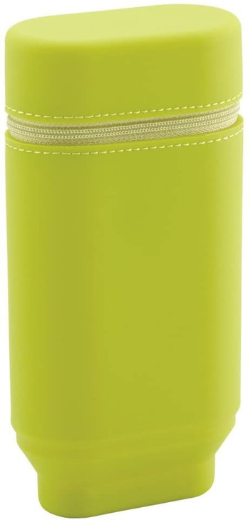 LIHIT LAB. Smart Fit Actact Stand Pen Case Oval Type L size (Yellow green)