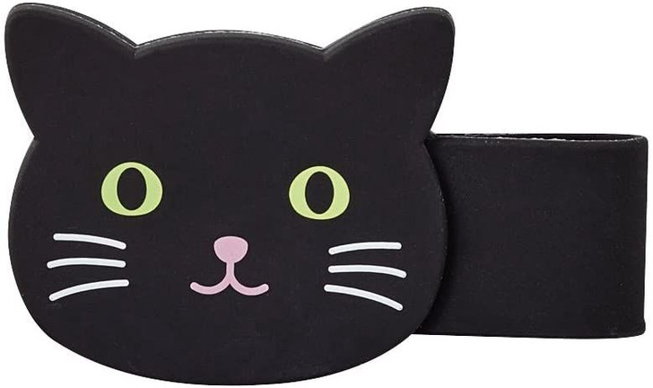 LIHIT LAB. Smart Fit PuniLabo Magnet Clip Black Cat