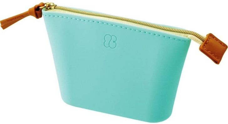 LIHIT LAB. Bloomin Wide Open Pouch S size (Mint Green)