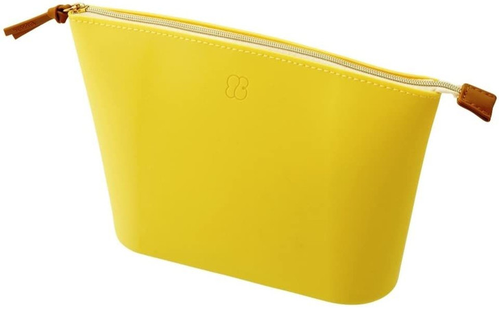 LIHIT LAB. Bloomin Wide Open Pouch L size (Lemon Yellow)