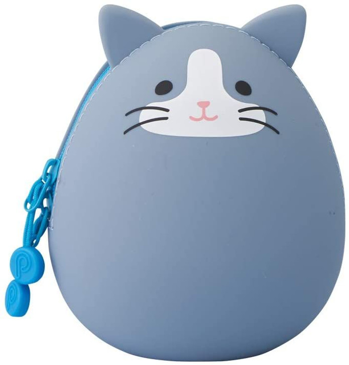 LIHIT LAB. SMART FIT PuniLabo Egg Pouch (Gray Cat)