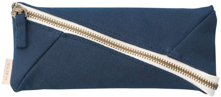 LIHIT LAB. HINEMO Wide Open Pen Pouch (Navy)