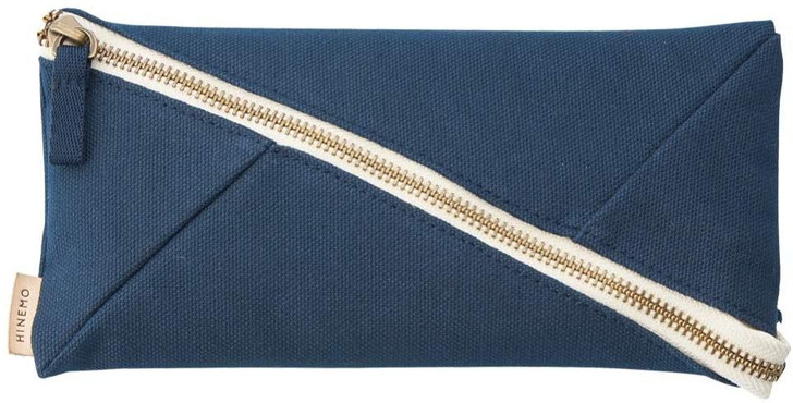 LIHIT LAB. HINEMO Wide Open Pen Pouch L (Navy)