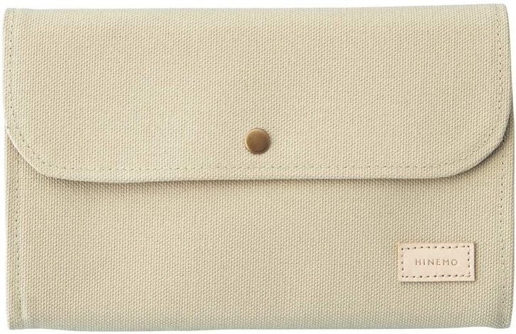 LIHIT LAB. HINEMO Accordion Pouch (Beige)