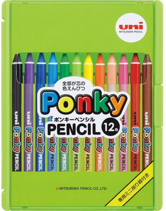 Mitsubishi Pencil uni Ponky Colored Pencil set (12 color)