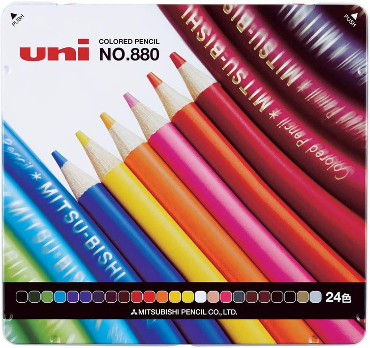 Mitsubishi Pencil uni Colored Pencil 880 set (24 color)