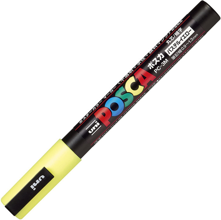 Mitsubishi Pencil uni POSCA Thin 0.9-1.3mm Pastel Yellow