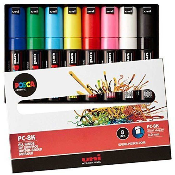 Mitsubishi Pencil uni POSCA Bold square core 8 color set