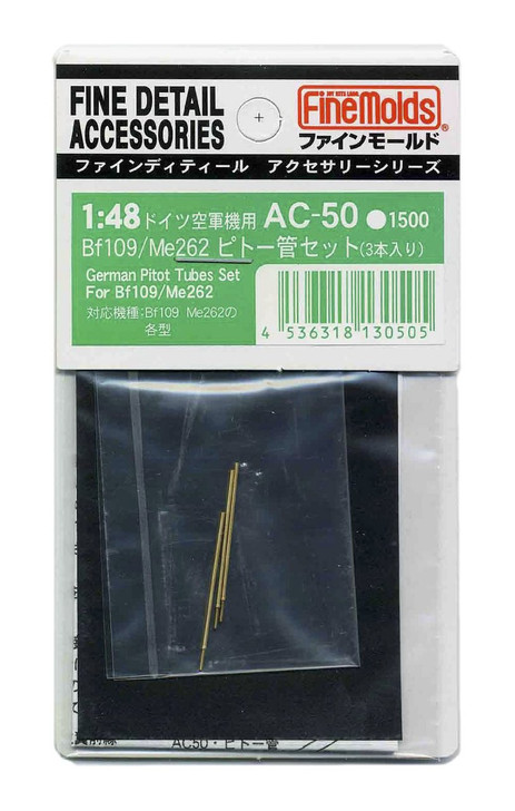 Fine Molds AC-50 German Pitot Tubes Set For Bf109 /Me 262 1/48 Scale Kit (4536318130505)