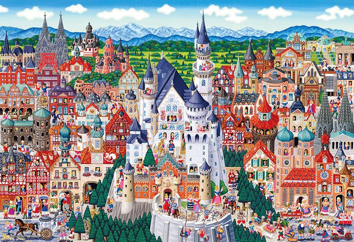 Beverly M81-622 Jigsaw Puzzle Famous Areas in Germany (1000 S-Pieces)