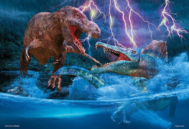 い*そ様 スマッシュ48本入り Jigsaw Puzzle Tyrannosaurus vs. Spinosaurus by Masato