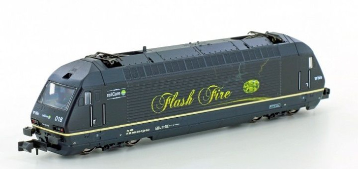 Kato/LEMKE K137121 Electric Locomotive BLS Re465 018 Flash Fire (N scale)