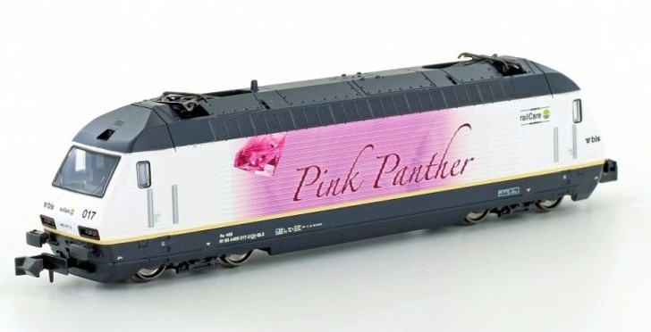 Kato/LEMKE K137122 Electric Locomotive BLS Re465 017 Pink Panther (N scale)