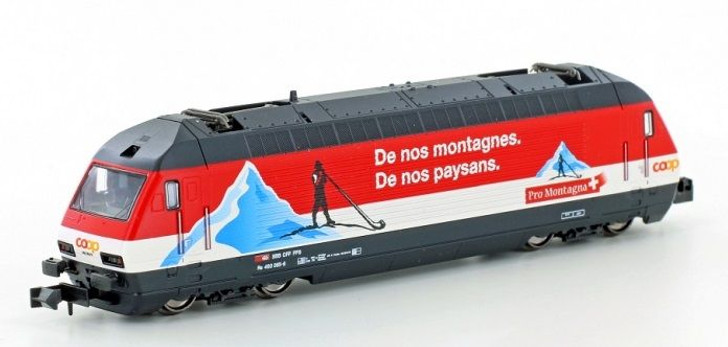 Kato/LEMKE K137123 Electric Locomotive SBB Re4/4 460 COOP Pro Montagna Ep.IV-V (N scale)