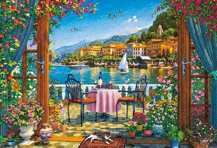 Appleone 300-357 Jigsaw Puzzle Scenery at Lake Como by Dominic Davison (300  Pieces)