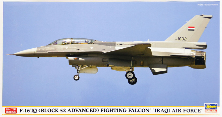 Hasegawa 07412 F-16IQ (Block 52 Advanced) Fighting Falcon Iraqi Air Force 1/48 Scale Kit (4967834074125)