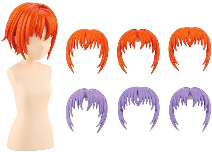 Kotobukiya Sousai Shoujo Teien 1/10 After School Short Wig A (Orange & Purple) Plastic Model