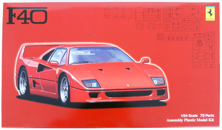 Fujimi RS-103 Ferrari F40 1/24 Scale Kit - Plaza Japan
