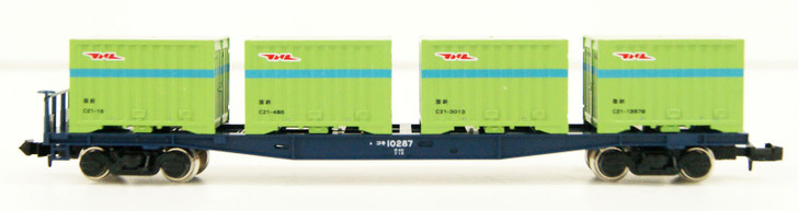 2756 JNR Freight Car Type KOKI 10000 (with Container) (N scale)