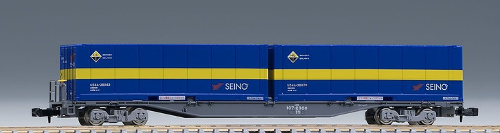 Tomix 8731 JR Freight Car Type KOKI 107 (with Seino Transportation Container) (N scale)