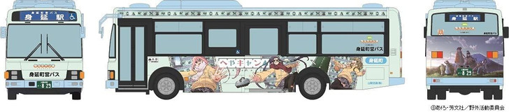 Tomytec Bus Collection JH041 Minobuchoei Bus Laid-Back Camp Wrapping Bus (HO scale)
