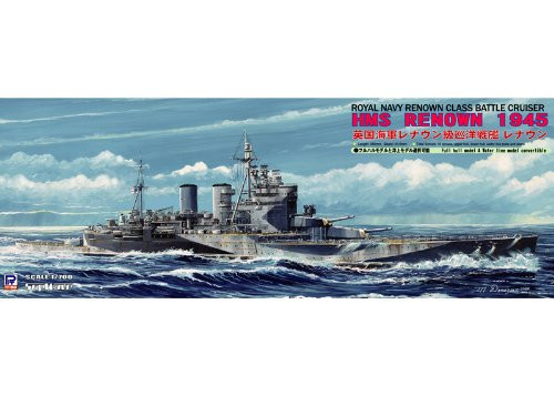 Pit-Road Skywave W-131 Royal Navy Renown Class Battlecruiser HMS Renown 1945 1/700 Scale Kit (4986470014890)