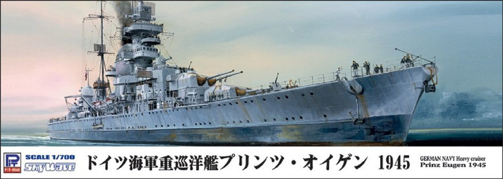 Pit-Road Skywave W-154 German Navy Heavy Cruiser Prinz Eugen 1/700 Scale Kit (4986470016818)