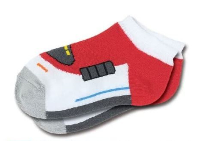 Railway Socks for Kids (Tetsushita) Kintetsu Ise Shima Liner Red (Size 16-20cm)