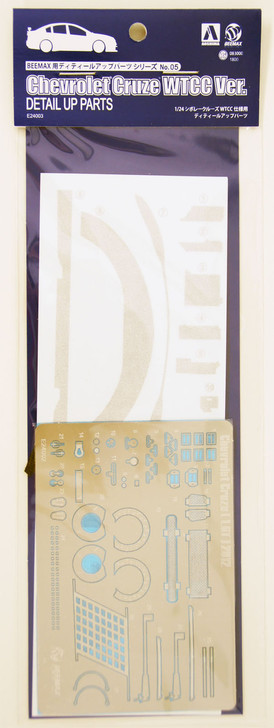 Aoshima 83000 Chevrolet Cruze 2012 WTCC World Champion Photo Etched Parts 1/24 (4905083083000)