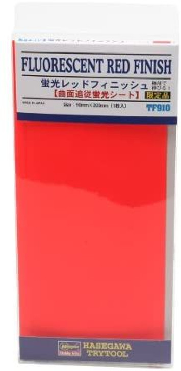 Hasegawa Red Fluorescent Finishing Sheet