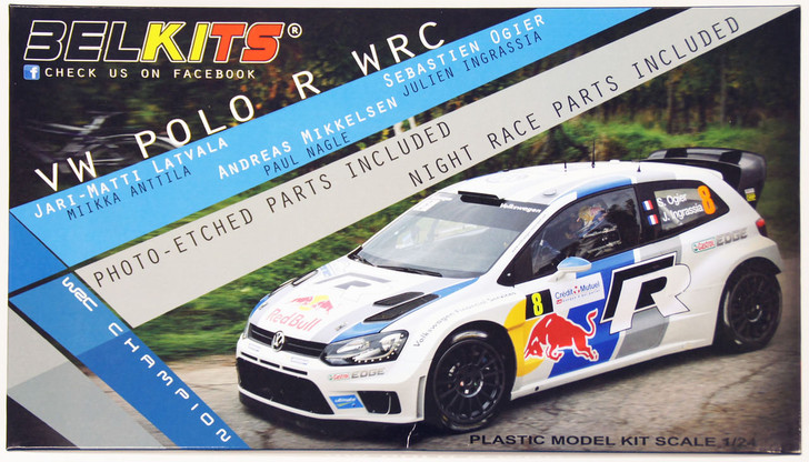 Aoshima (BELKitS) 97373 Volkswagen Polo R WRC 1/24 Scale Kit (4905083097373)