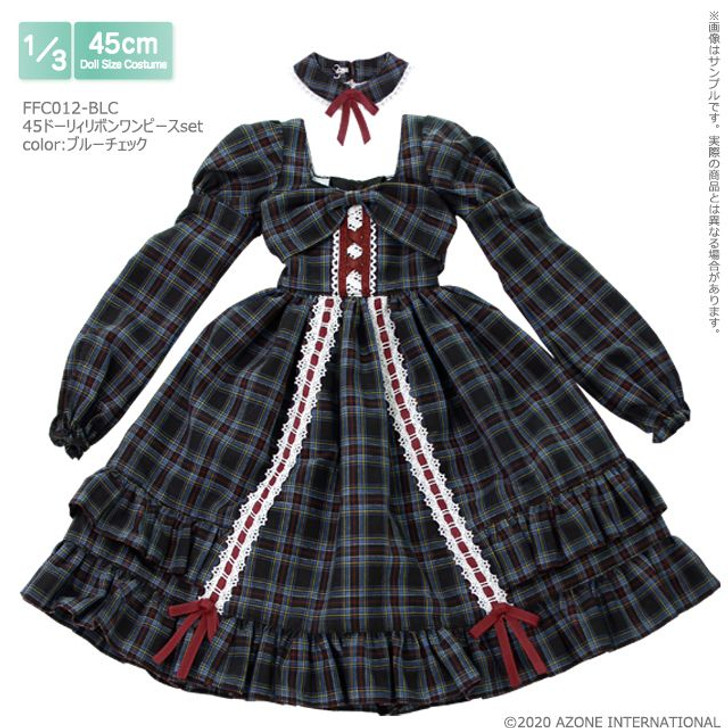 Azone FFC012-BLC 1/3 Dolly Bow Dress Set (Blue Gingham)