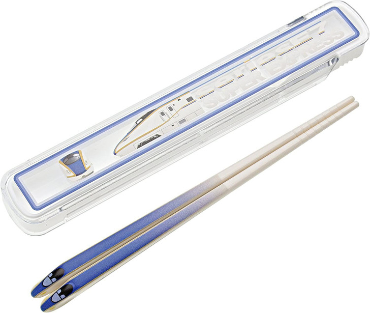 Train Chopsticks For Kids (Hashi Tetsu) Series E7 Hokuriku Shinkansen (with case)