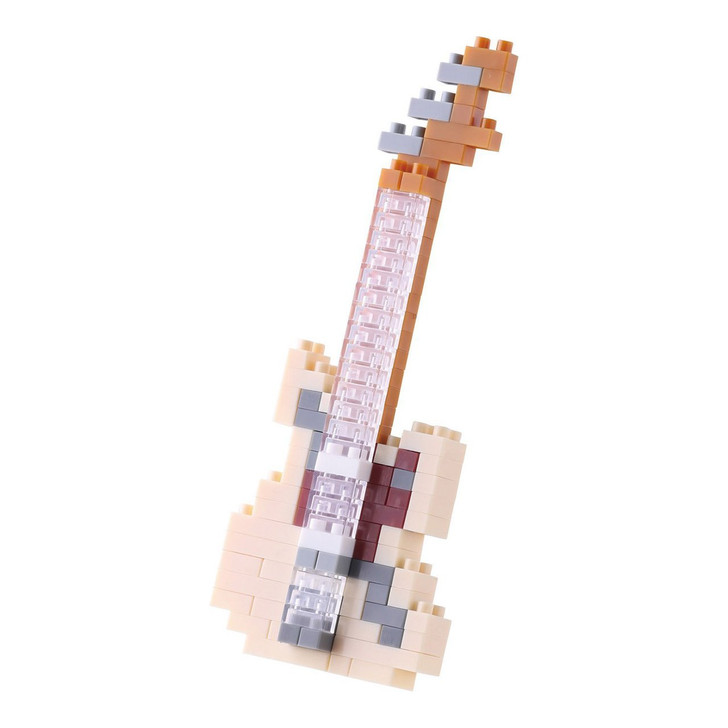Kawada NBC-147 nanoblock Electric Guitar Ivory (4972825149461)