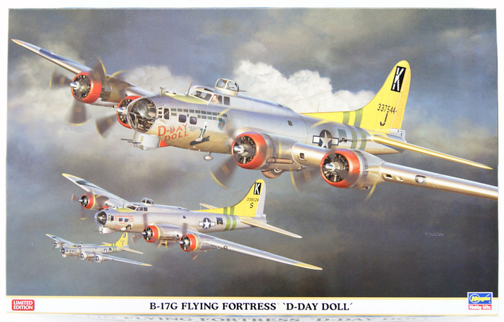 Hasegawa 02170 B-17G Flying Fortress D-Day Doll 1/72 Scale Kit (4967834021709)