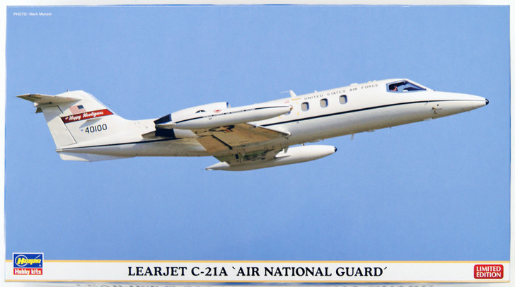 Hasegawa 07416 LEARJET C-21A Air National Guard 1/48 Scale Kit (4967834074163)